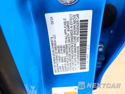 Zdjęcie 12 z 12 samochodu: 2025 HONDA CIVIC SPORT VIN:19XFL2H80SE002106 - miniatura