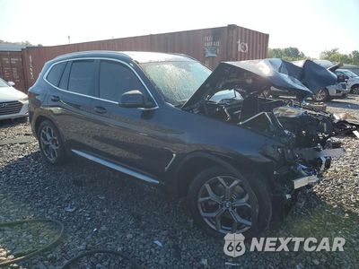 Czwarte zdjęcie samochodu z boku: 2022 BMW X3 SDRIVE30I VIN:5UX43DP08N9K82413 - miniatura