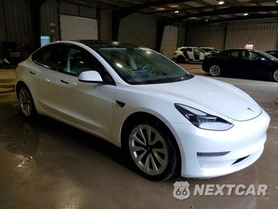 Czwarte zdjęcie samochodu z boku: 2022 TESLA MODEL 3 VIN:5YJ3E1EA5NF372335 - miniatura