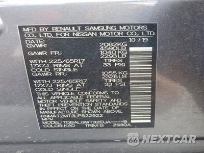 Zdjęcie 13 z 13 samochodu: 2020 NISSAN ROGUE SV VIN:KNMAT2MT3LP522922 - miniatura