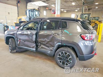 Drugie zdjęcie samochodu z przodu: 2019 JEEP COMPASS TRAILHAWK VIN:3C4NJDDB5KT690114 - miniatura