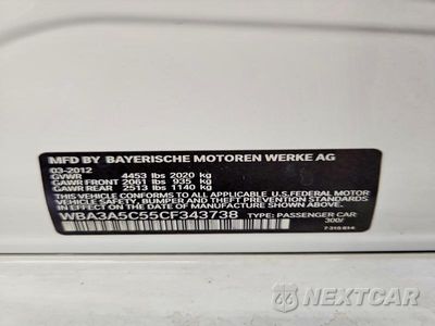 Zdjęcie 12 z 12 samochodu: 2012 BMW 328 I VIN:WBA3A5C55CF343738 - miniatura