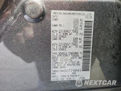 Zdjęcie 13 z 13 samochodu: 2018 NISSAN ROGUE SV VIN:5N1AT2MV0JC774841 - miniatura
