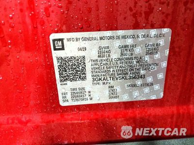 Zdjęcie 13 z 13 samochodu: 2019 GMC TERRAIN SLE VIN:3GKALTEV5KL356343 - miniatura