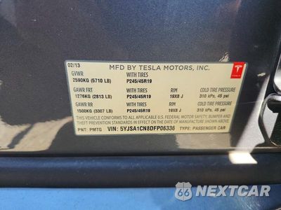 Zdjęcie 12 z 12 samochodu: 2013 TESLA MODEL S VIN:5YJSA1CN8DFP06336 - miniatura