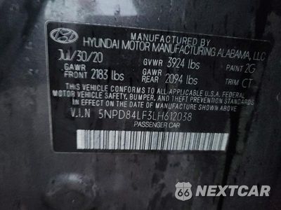 Zdjęcie 13 z 13 samochodu: 2020 HYUNDAI ELANTRA VIN:5NPD84LF3LH612038 - miniatura