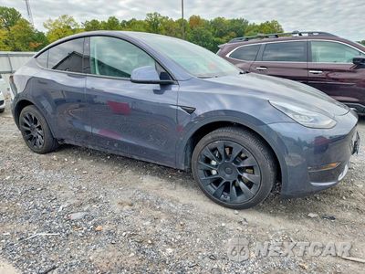 Czwarte zdjęcie samochodu z boku: 2021 TESLA MODEL Y VIN:5YJYGDEE1MF259100 - miniatura