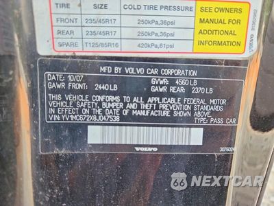 Zdjęcie 12 z 12 samochodu: 2008 VOLVO C70 T5 VIN:YV1MC672X8J047538 - miniatura