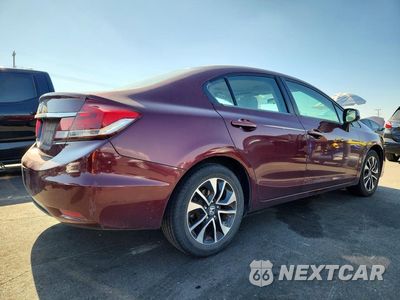 Trzecie zdjęcie samochodu z tyłu: 2013 HONDA CIVIC EX VIN:19XFB2F84DE065248 - miniatura