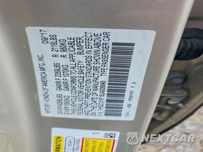 Zdjęcie 12 z 12 samochodu: 2018 HONDA ACCORD LX VIN:1HGCV1F18JA006646 - miniatura
