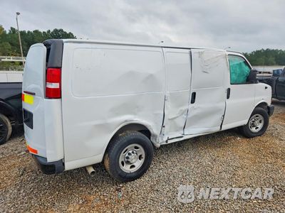 Trzecie zdjęcie samochodu z tyłu: 2022 CHEVROLET EXPRESS G2500 VIN:1GCWGAFP8N1253519 - miniatura