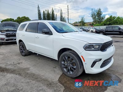 Czwarte zdjęcie samochodu z boku: 2022 DODGE DURANGO GT VIN:1C4RDJDG0NC188257 - miniatura