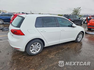 Trzecie zdjęcie samochodu z tyłu: 2016 VOLKSWAGEN GOLF S/SE VIN:3VW217AU4GM039047 - miniatura