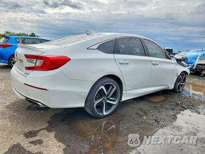 Trzecie zdjęcie samochodu z tyłu: 2019 HONDA ACCORD SPORT VIN:1HGCV1F3XKA009227 - miniatura