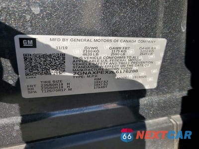 Zdjęcie 13 z 13 samochodu: 2020 CHEVROLET EQUINOX PREMIER VIN:2GNAXPEX2L6176288 - miniatura