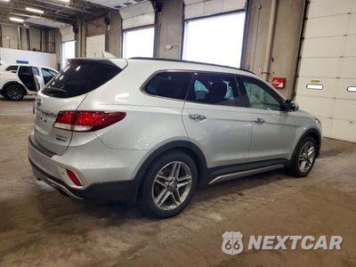 Trzecie zdjęcie samochodu z tyłu: 2017 HYUNDAI SANTA FE LIMITED ULTIMATE VIN:KM8SRDHF6HU211850 - miniatura