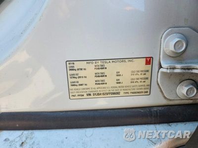 Zdjęcie 12 z 12 samochodu: 2015 TESLA MODEL S 70D VIN:5YJSA1S25FF096082 - miniatura