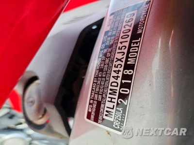 Zdjęcie 9 z 9 samochodu: 2018 HONDA CRF250LA DIRT BIKE VIN:MLHMD445XJ5100269 - miniatura