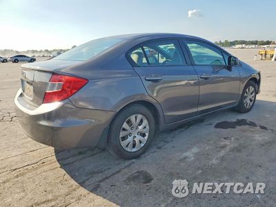 Trzecie zdjęcie samochodu z tyłu: 2012 HONDA CIVIC LX VIN:19XFB2F52CE087611 - miniatura