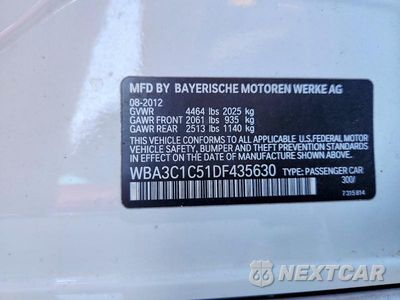 Zdjęcie 12 z 12 samochodu: 2013 BMW 328 I SULEV VIN:WBA3C1C51DF435630 - miniatura