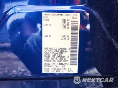 Zdjęcie 12 z 12 samochodu: 2018 NISSAN LEAF S VIN:1N4AZ1CP5JC306951 - miniatura