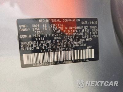 Zdjęcie 13 z 13 samochodu: 2023 SUBARU OUTBACK WILDERNESS VIN:4S4BTGUD6P3118807 - miniatura