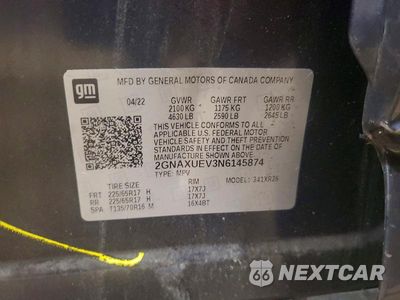 Zdjęcie 13 z 13 samochodu: 2022 CHEVROLET EQUINOX LT VIN:2GNAXUEV3N6145874 - miniatura