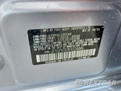 Zdjęcie 12 z 12 samochodu: 2015 SUBARU IMPREZA SPORT VIN:JF1GPAT63F8324446 - miniatura