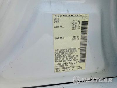 Zdjęcie 13 z 13 samochodu: 2016 NISSAN ALTIMA 2.5 S VIN:1N4AL3AP8GN347037 - miniatura