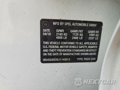 Zdjęcie 13 z 13 samochodu: 2018 BUICK REGAL TOURX PREFERRED VIN:W04GU8SX6J1145013 - miniatura