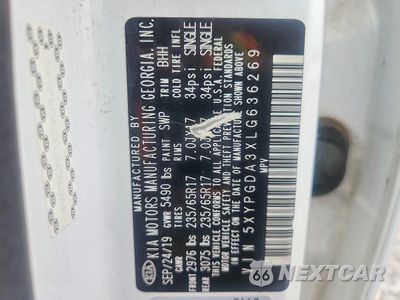 Zdjęcie 13 z 13 samochodu: 2020 KIA SORENTO LX VIN:5XYPGDA3XLG636269 - miniatura