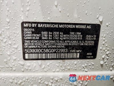Zdjęcie 13 z 13 samochodu: 2016 BMW X5 XDRIVE35I VIN:5UXKR0C58G0P22993 - miniatura