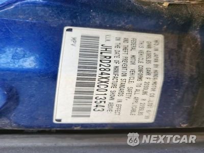 Zdjęcie 12 z 12 samochodu: 1999 HONDA CR-V LX VIN:JHLRD284XXC013543 - miniatura