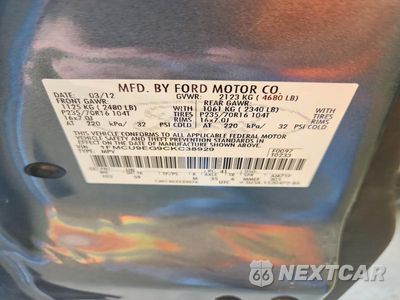 Zdjęcie 13 z 13 samochodu: 2012 FORD ESCAPE LIMITED VIN:1FMCU9EG9CKC38929 - miniatura