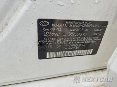 Zdjęcie 12 z 12 samochodu: 2015 HYUNDAI SONATA SE VIN:5NPE24AF9FH088567 - miniatura