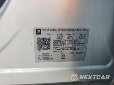 Zdjęcie 12 z 12 samochodu: 2019 CHEVROLET EQUINOX LS VIN:3GNAXSEV6KS654410 - miniatura