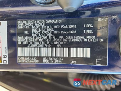 Zdjęcie 13 z 13 samochodu: 2017 LEXUS GX 460 VIN:JTJBM7FX9H5176454 - miniatura