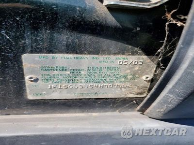 Zdjęcie 13 z 13 samochodu: 2004 SUBARU FORESTER 2.5X VIN:JF1SG63654H707762 - miniatura