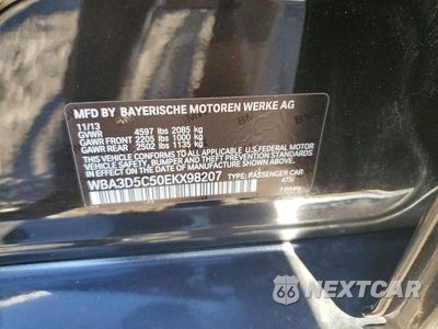 Zdjęcie 12 z 12 samochodu: 2014 BMW 328 D XDRIVE VIN:WBA3D5C50EKX98207 - miniatura