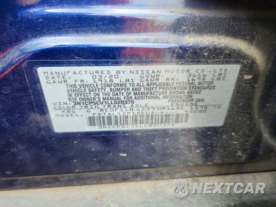 Zdjęcie 13 z 13 samochodu: 2020 NISSAN KICKS SV VIN:3N1CP5CV1LL520375 - miniatura
