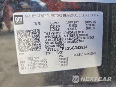 Zdjęcie 13 z 13 samochodu: 2025 GMC SIERRA K1500 AT4X VIN:3GTUUFEL3SG343914 - miniatura