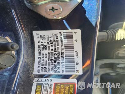 Zdjęcie 12 z 12 samochodu: 2007 HONDA CIVIC LX VIN:1HGFA16587L055791 - miniatura