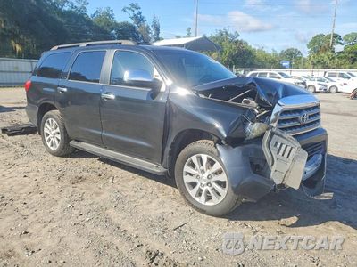 Czwarte zdjęcie samochodu z boku: 2015 TOYOTA SEQUOIA LIMITED VIN:5TDKY5G16FS059072 - miniatura