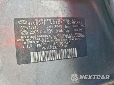 Zdjęcie 12 z 12 samochodu: 2016 HYUNDAI ELANTRA GT BASE VIN:KMHD35LH1GU307540 - miniatura