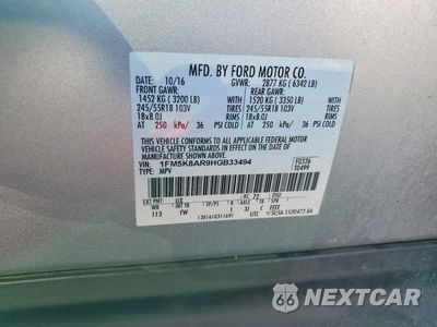 Zdjęcie 13 z 13 samochodu: 2017 FORD EXPLORER POLICE INTERCEPTOR VIN:1FM5K8AR9HGB33494 - miniatura