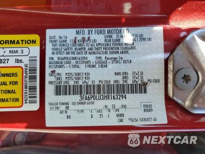 Zdjęcie 12 z 12 samochodu: 2017 FORD FUSION SE HYBRID VIN:3FA6P0LU3HR163294 - miniatura