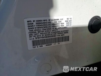Zdjęcie 14 z 14 samochodu: 2016 HONDA PILOT EXL VIN:5FNYF6H58GB038382 - miniatura