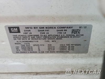 Zdjęcie 13 z 13 samochodu: 2022 CHEVROLET TRAX LS VIN:KL7CJNSM6NB527119 - miniatura