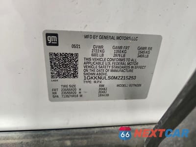 Zdjęcie 13 z 13 samochodu: 2021 GMC ACADIA SLT VIN:1GKKNULS0MZ215253 - miniatura