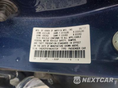 Zdjęcie 13 z 13 samochodu: 2017 HONDA ACCORD EXL VIN:1HGCR2F81HA243724 - miniatura